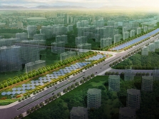 中新天津生态城中央大道光伏发电项目